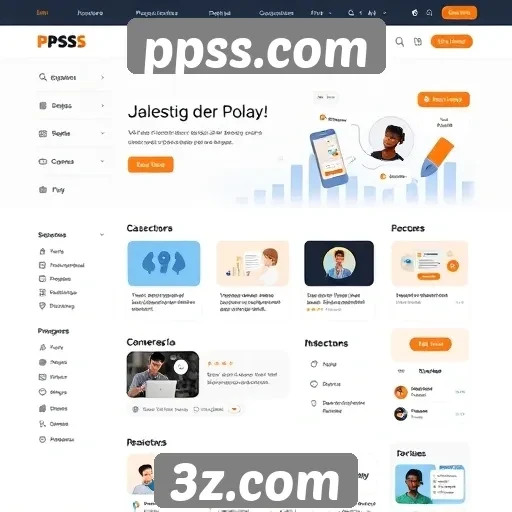 Interface do usuário e experiência no site ppss.com